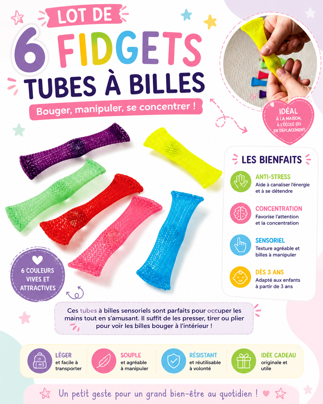 Tubes à billes