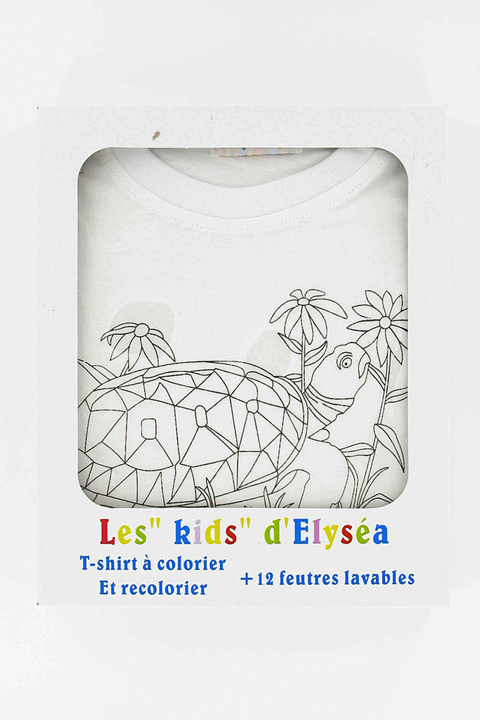 T shirt a colorier tortue