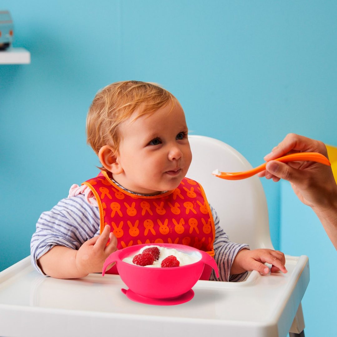 Bol enfant avec ventouse et cuillère en silicone – 3 coloris