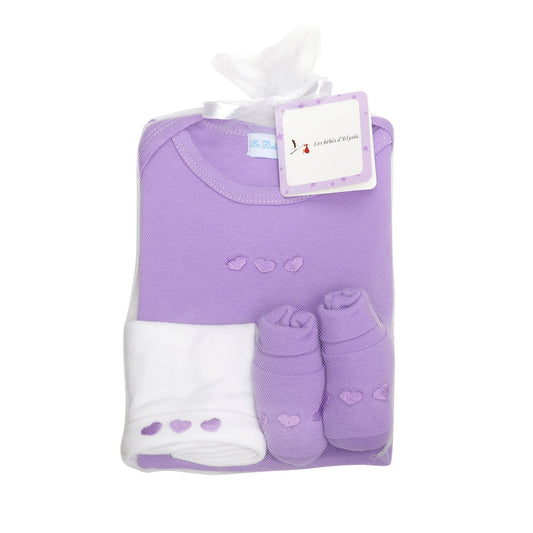 Ballotin 3 pieces violet