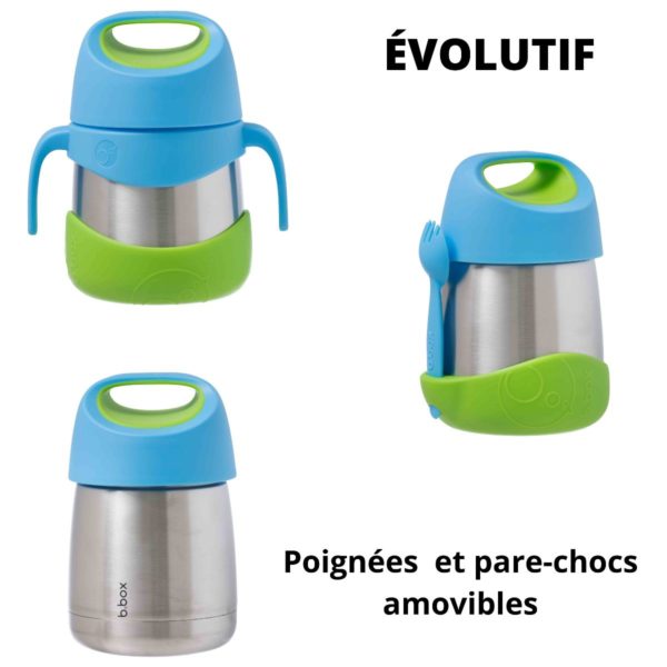 Boite repas isotherme évolutive – 3 coloris