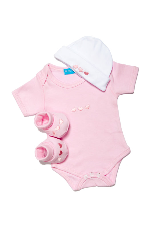 Ballotin 3 pieces rose tendre