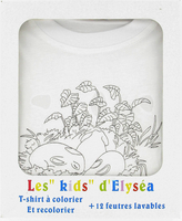 T shirt a colorier lapin