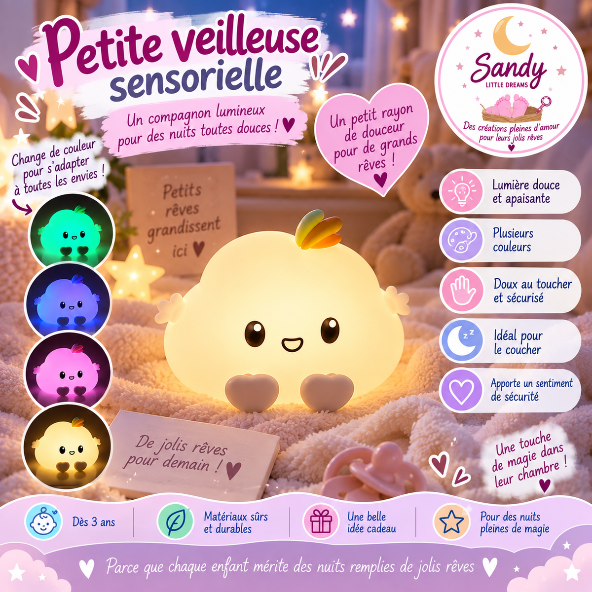 🌙 Petite veilleuse sensorielle