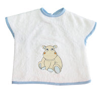 Grand bavoir Hippo Bleu