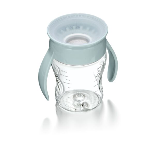 Tasse d’apprentissage bébé 360° (207 ml) anti-renversement – 3 coloris