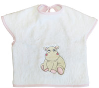 Grand bavoir hippo Rose
