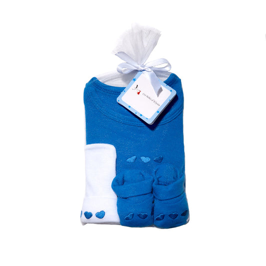 Ballotin 3 pieces bleu roi