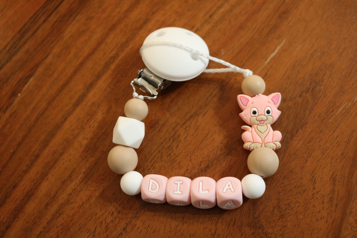 Attache tétine Chaton